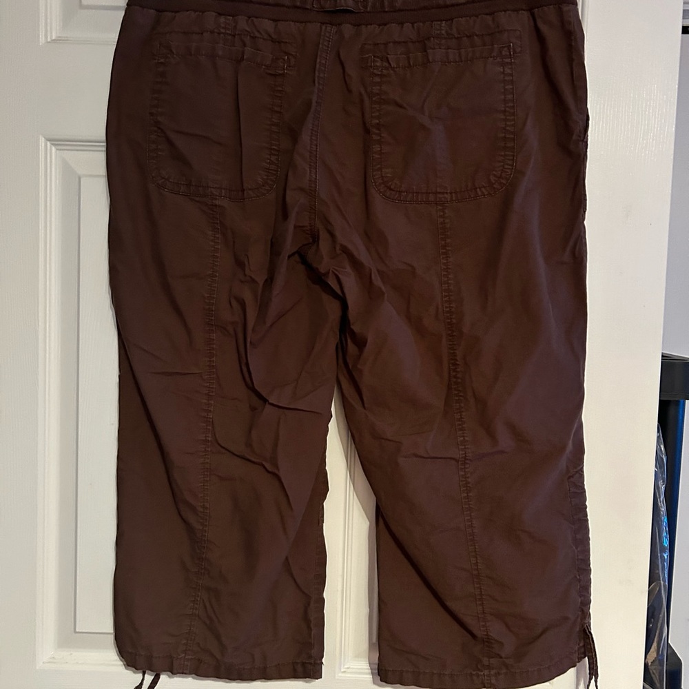 Crop pants, drawstring/elastic waist